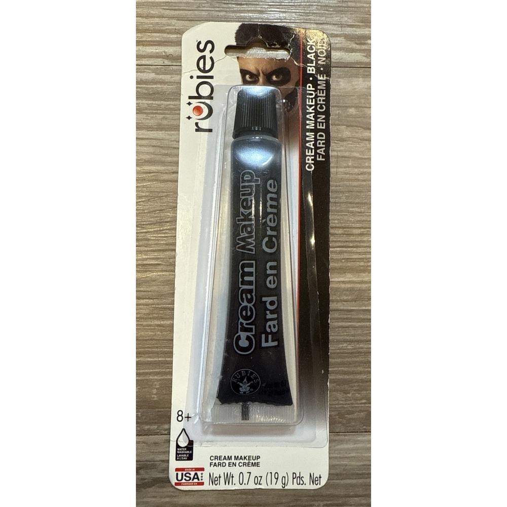 Halloween Face Makeup Black Theatrical‎ Painting Cream Water Washable NEW